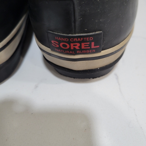 Sorel Yoot Pac Snow Boot Navy and Black With Red Laces Waterproof  Size 5 - Picture 4 of 14